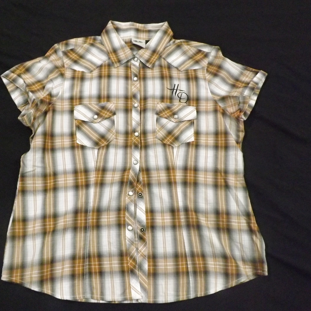 Harley Davidson short sleeve button up